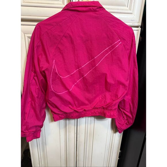 Nike Sportswear Girls Woven Full Zip Lightweight Track Jacket Pink Size Large - Picture 4 of 7